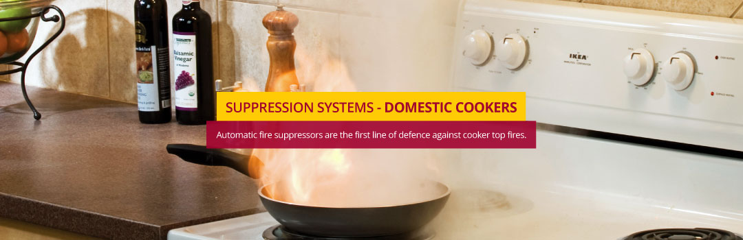 Domestic Cooker Fire Suppression System - This is the first line of defence against cooker top fires.